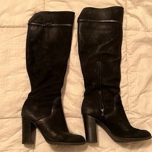 Black Antonio Melani Boots - Size 7. Leather.